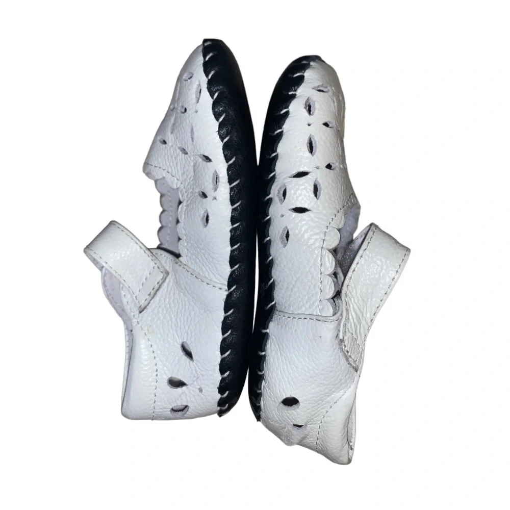 pediped white leather